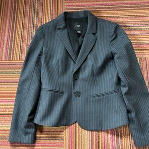 J. Crew Charcoal Pinstripe Suit Jacket - super 120s wool